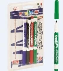 Набор маркеров, Carioca, 1,0-2,8 мм, 4 шт. цена и информация | Канцелярия | 220.lv