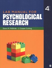 Lab Manual for Psychological Research 4th Revised edition cena un informācija | Sociālo zinātņu grāmatas | 220.lv