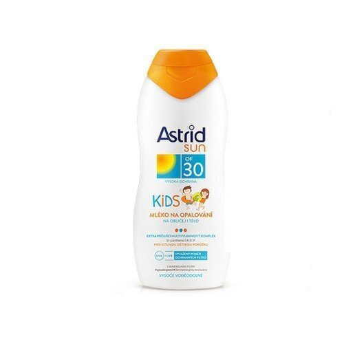 Astrid Sun Kids Face and Body Lotion saules aizsardzības krēms bērniem 200 ml цена и информация | Sauļošanās krēmi | 220.lv