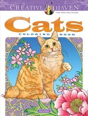 Creative Haven Cats Coloring Book цена и информация | Книги о питании и здоровом образе жизни | 220.lv