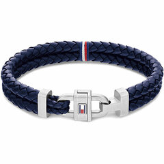 Tommy Hilfiger Stilīga ādas rokassprādze ar tērauda ornamentu 2790362 цена и информация | Мужские украшения | 220.lv