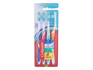 Colgate Triple Action Medium Toothbrush (4 pcs) - Toothbrushes with shaped bristles cena un informācija | Zobu pastas, birstes | 220.lv