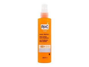 RoC Soleil-Protect High Tolerance Spray Lotion SPF50 + - Waterproof Sunscreen Spray 200ml cena un informācija | Sauļošanās krēmi | 220.lv