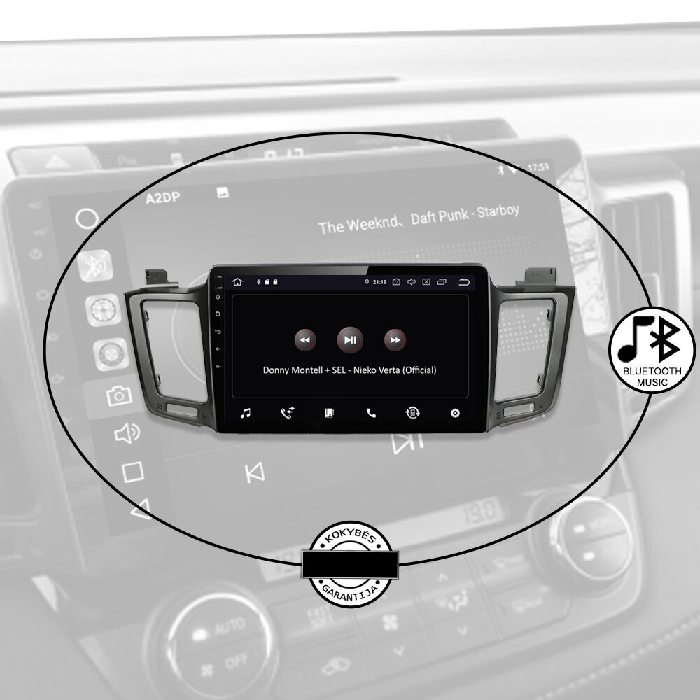 TOYOTA RAV4 2013-18 PEUGEOT 508 2011-2017 Android multivides planšetdators 10 collu automašīnas stereo USB/WiFi/GPS/Bluetooth cena un informācija | Auto magnetolas, multimedija | 220.lv