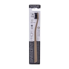 Swissdent Profi Whitening Active Coal Soft Toothbrush - Toothbrush with soft bristles with activated carbon 1.0ks Gold цена и информация | Зубные щетки, пасты | 220.lv