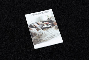 Paklājs KARMEL Gluds, vienkrāsains melns 70 cm cena un informācija | Paklāji | 220.lv
