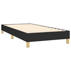 Atsperu gulta ar matraci vidaXL, 100x200 cm, melns цена и информация | Кровати | 220.lv