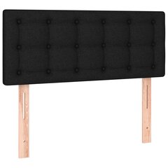 Atsperu gulta ar matraci vidaXL, 100x200 cm, melns cena un informācija | Gultas | 220.lv