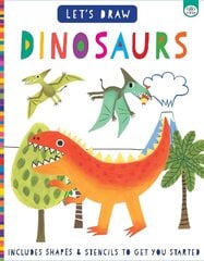 Let's Draw Dinosaurs cena un informācija | Grāmatas mazuļiem | 220.lv