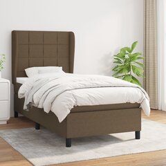 Atsperu gultas rāmis ar matraci vidaXL, 80x200 cm, tumši brūns цена и информация | Кровати | 220.lv