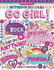 Notebook Doodles Go Girl!: Coloring & Activity Book, Book 6 цена и информация | Книги для малышей | 220.lv