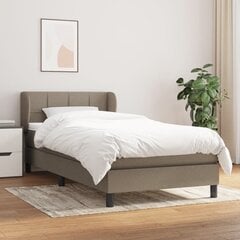 Atsperu gultas rāmis ar matraci vidaXL, 80x200 cm, pelēkbrūns цена и информация | Кровати | 220.lv