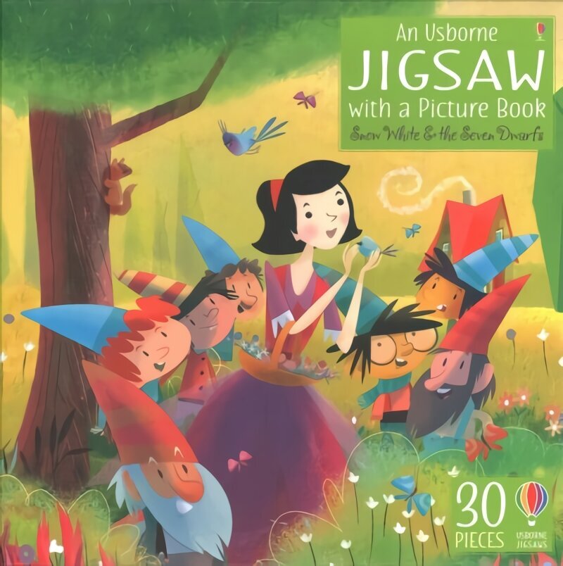 Usborne Book and Jigsaw Snow White and the Seven Dwarfs: Snow White & the Seven Dwarfs цена и информация | Grāmatas mazuļiem | 220.lv