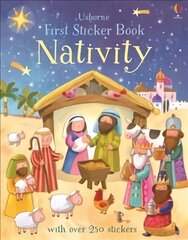 First Sticker Book Nativity цена и информация | Книги для малышей | 220.lv