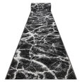 Paklājs - celiņš BCF MORAD Marmur Marmors antracīts / melns 90 cm