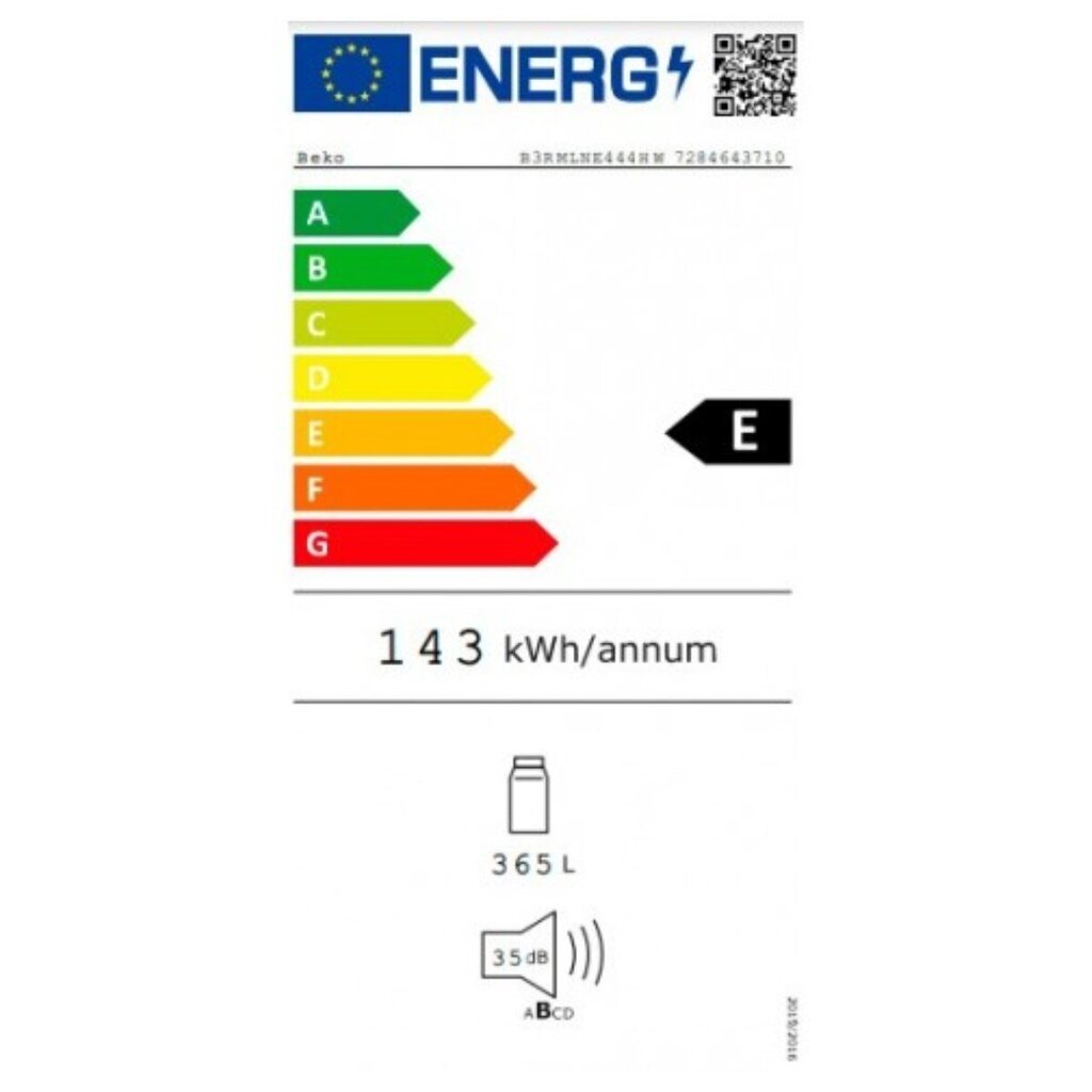 Beko B3RMLNE444HW цена и информация | Ledusskapji | 220.lv