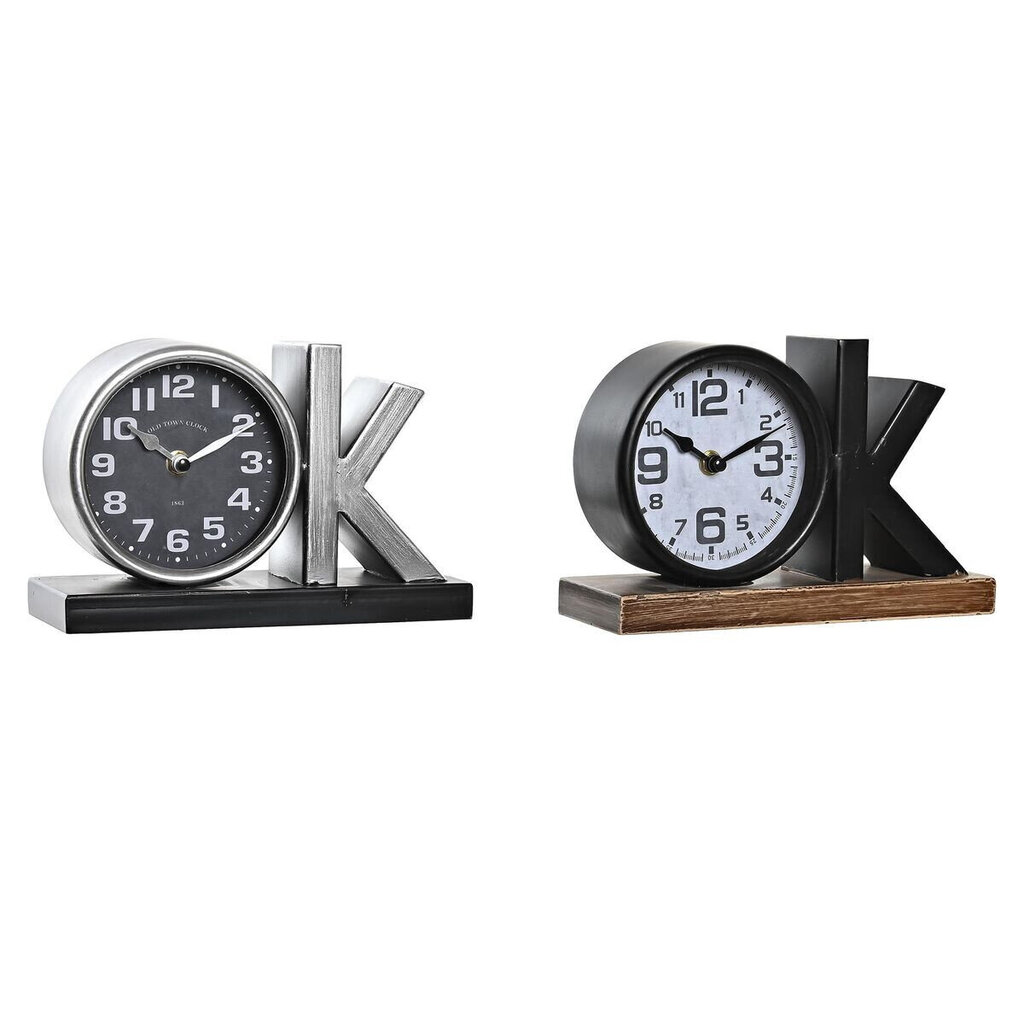 Dkd home decor galda pulkstenis, 23 x 8 x 15 cm, 2 gab. cena un informācija | Pulksteņi | 220.lv