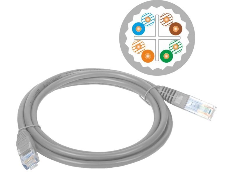 Alantec KKU6ASZA0.25, RJ45, 25 cm cena un informācija | Kabeļi un vadi | 220.lv