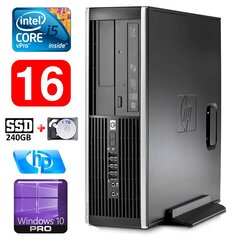 HP 8100 Elite SFF i5-650 16GB 240SSD+1TB DVD WIN10Pro, atjaunots cena un informācija | Stacionārie datori | 220.lv