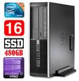 HP 8100 Elite SFF i5-650 16GB 480SSD DVD WIN10Pro, atjaunots