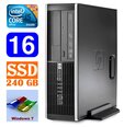 HP 8100 Elite SFF i5-650 16GB 240SSD DVD WIN7Pro, atjaunots