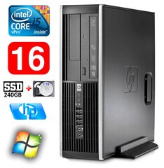 HP 8100 Elite SFF i5-650 16GB 240SSD+1TB DVD WIN7Pro, atjaunots cena un informācija | Stacionārie datori | 220.lv