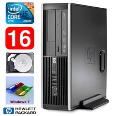 HP 8100 Elite SFF i5-650 16GB 250GB DVD WIN7Pro, atjaunots cena un informācija | Stacionārie datori | 220.lv