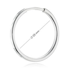 Серебряные серьги-кольца Alfa-Karat 2021571/3 цена и информация | Серьги | 220.lv
