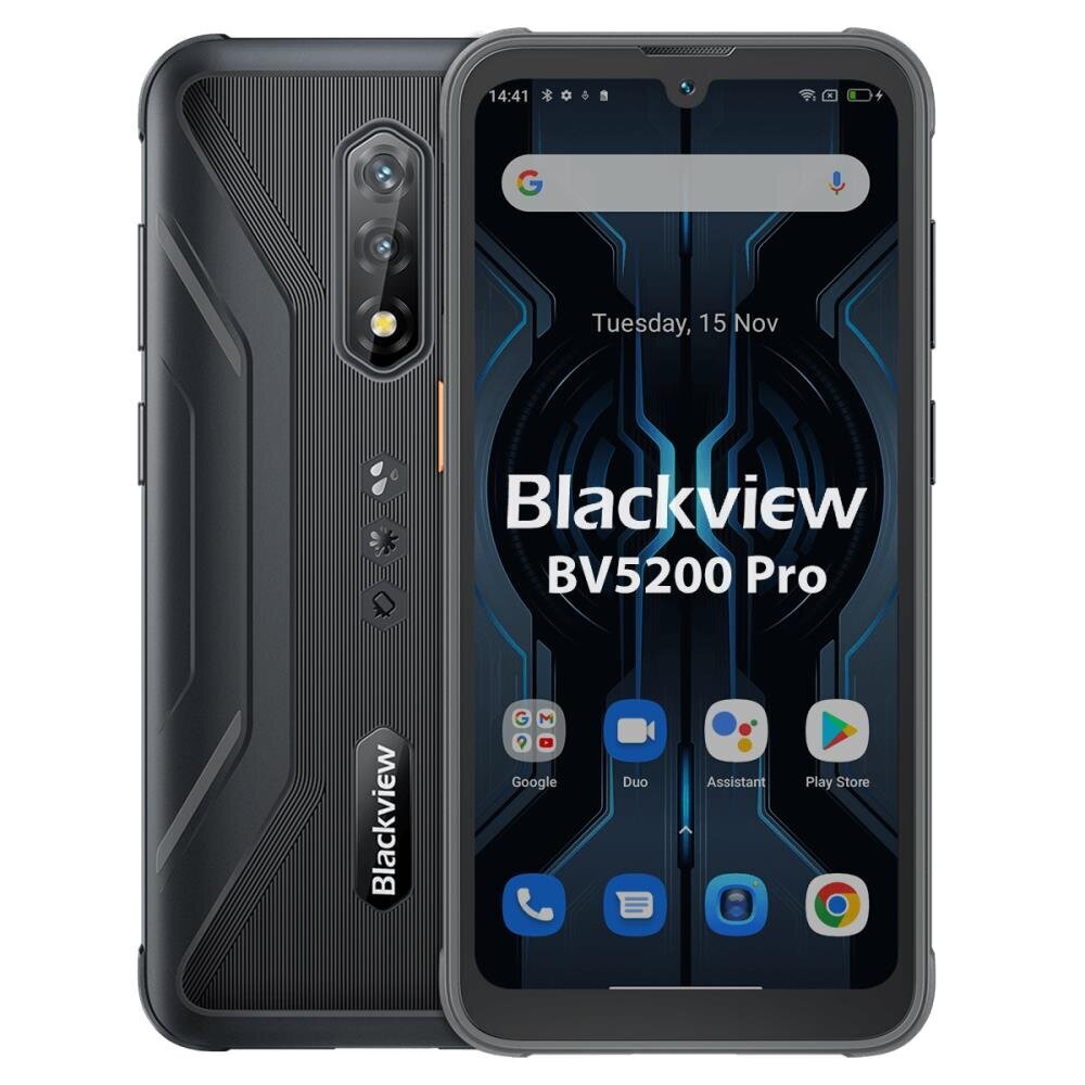 Телефон Телефон Blackview BV5200 Pro 4/64GB Dual SIM Black цена | 220.lv