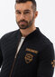 Vīriešu džemperis "Bomber" Ombre B1422 melns cena un informācija | Vīriešu jakas | 220.lv
