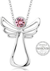 Levien Ожерелье с розовым кристаллом ангела-хранителя цена и информация | Украшения на шею | 220.lv