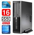 HP 8100 Elite SFF i5-650 16GB 480SSD DVD WIN10, atjaunots