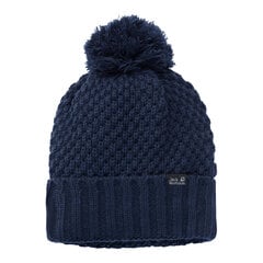 Женская шапка JACK WOLFSKIN Highloft Knit Cap Women, синяя цена и информация | Женские шапки | 220.lv