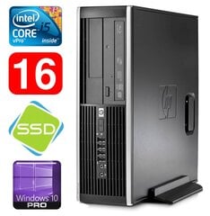 HP 8100 Elite SFF i5-650 16GB 120SSD DVD WIN10Pro, atjaunots cena un informācija | Stacionārie datori | 220.lv