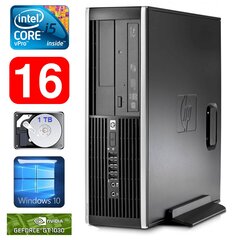 HP 8100 Elite SFF i5-650 16GB 1TB GT1030 2GB DVD WIN10 [refurbished] цена и информация | Стационарные компьютеры | 220.lv