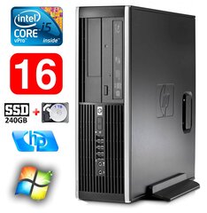 HP 8100 Elite SFF i5-650 16GB 240SSD+1TB DVD WIN7Pro [refurbished] цена и информация | Стационарные компьютеры | 220.lv