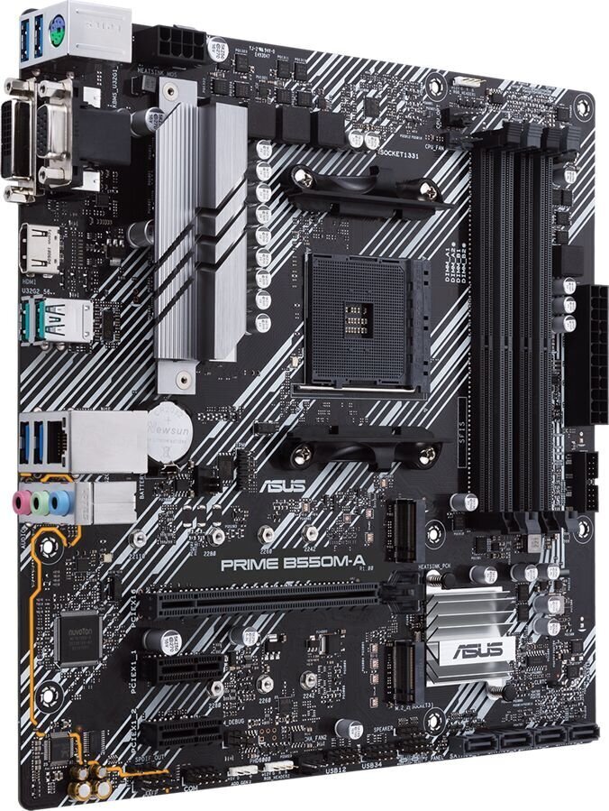 Asus PRIME B550M-A/CSM, Micro ATX, AM4, DDR4 (90MB14I0-M0EAYC) cena un informācija | Mātesplates | 220.lv