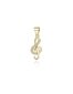 Beneto Apzeltīts kulons ar cirkoniem Treble clef AGH591-GOLD цена и информация | Kaklarotas | 220.lv