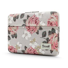 CANVASLIFE SLEEVE LAPTOP 15-16 WHITE ROSE cena un informācija | Somas portatīvajiem datoriem | 220.lv