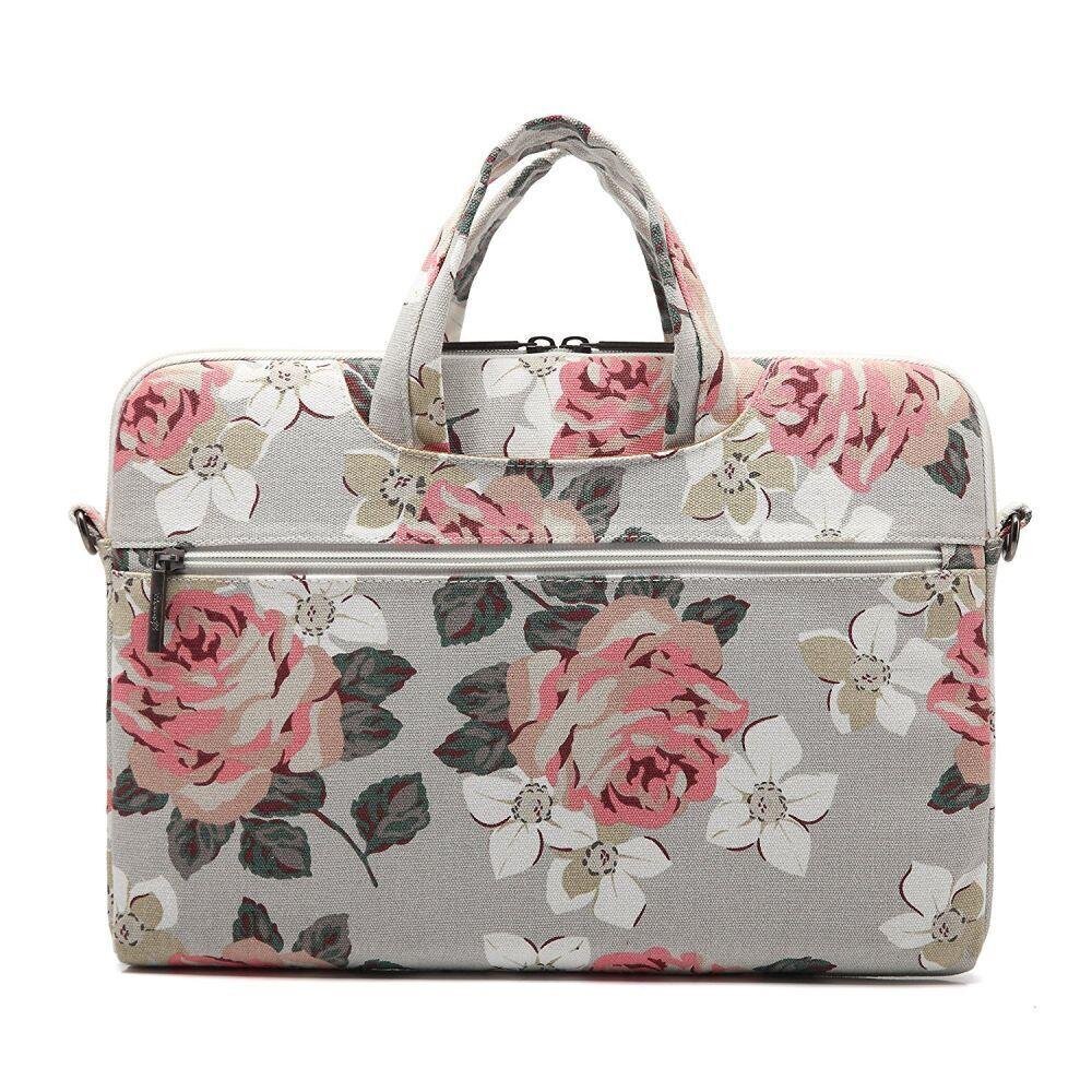 CANVASLIFE BRIEFCASE LAPTOP 15-16 NAVY ROSE cena un informācija | Somas portatīvajiem datoriem | 220.lv