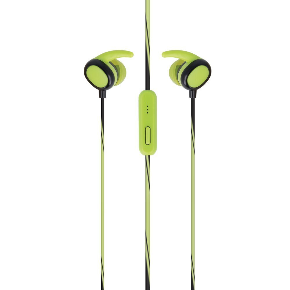 Setty wired earphones Sport green cena un informācija | Austiņas | 220.lv