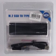 M.2 SSD case USB3.1 cena un informācija | Komponentu piederumi | 220.lv