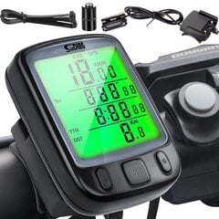 Goodbuy 18666 vadu ūdensizturīgs velosipēda ātruma mērītājs velosipēdiem IPX4 / LCD цена и информация | Велокомпьютеры, навигация | 220.lv