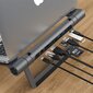 Acefast HUB multifunctional USB Type C laptop stand - 2x USB 3.2 Gen 1 (3.0, 3.1 Gen 1) / TF, SD / HDMI 4K @ 60Hz / RJ45 1Gbps / PD 3.0 100W (20V / 5A) gray (E5 space gray) цена и информация | Portatīvo datoru dzesēšanas paliktņi un citi piederumi | 220.lv