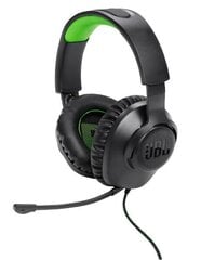 Наушники JBL Quantum 100 Black | Green цена и информация | Наушники с микрофоном Asus H1 Wireless Чёрный | 220.lv