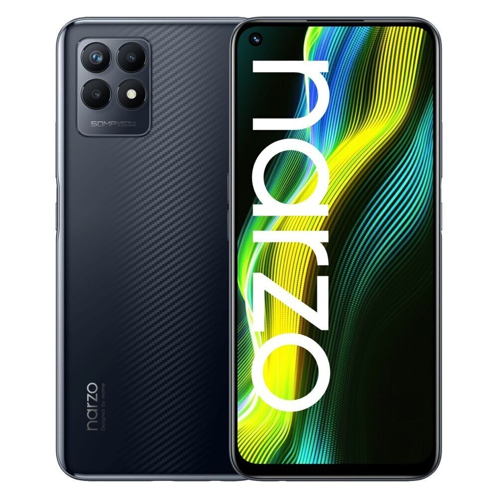 Телефон Realme narzo 50 4G 4/128GB Dual SIM Speed Black цена | 220.lv