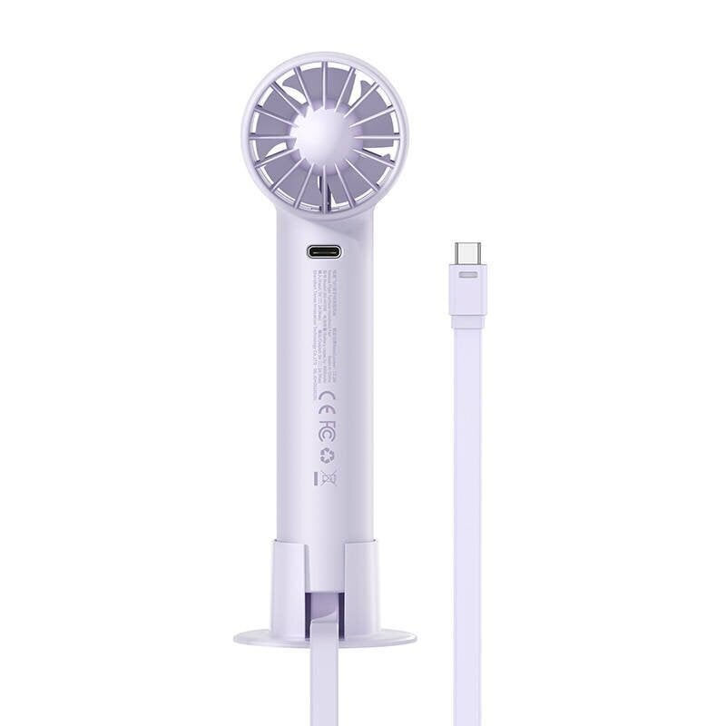 Baseus Flyer Turbine portable hand fan + USB-C cable (purple) цена и информация | Ventilatori | 220.lv