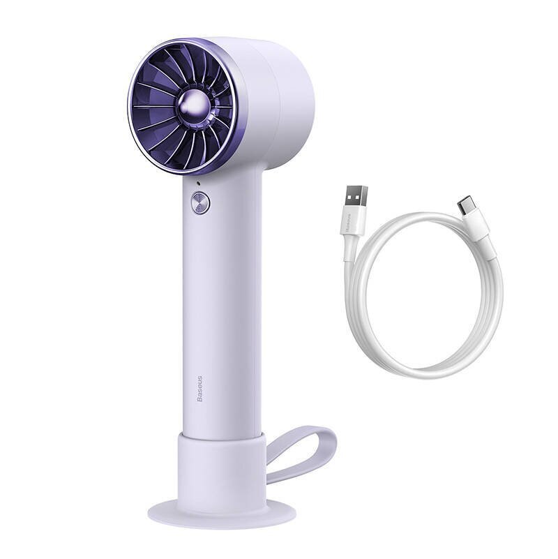 Baseus Flyer Turbine portable hand fan + USB-C cable (purple) cena un informācija | Ventilatori | 220.lv