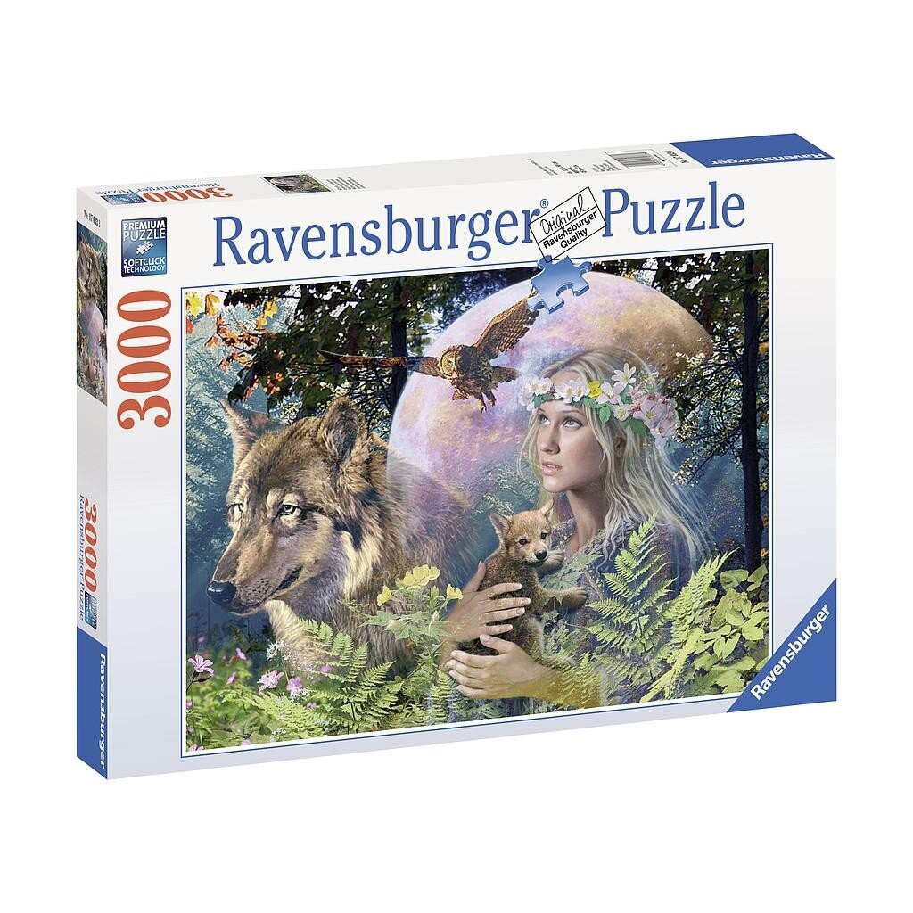 Puzle Ravensburger - Puzzle 3000 Lady of the Forest цена и информация | Puzles, 3D puzles | 220.lv