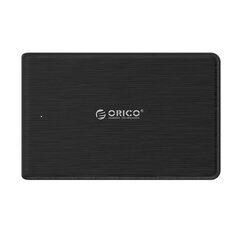 Orico HDD 2.5" SATAIII USB 3.0 external drive enclosure (black) cena un informācija | Cieto disku somas un apvalki | 220.lv